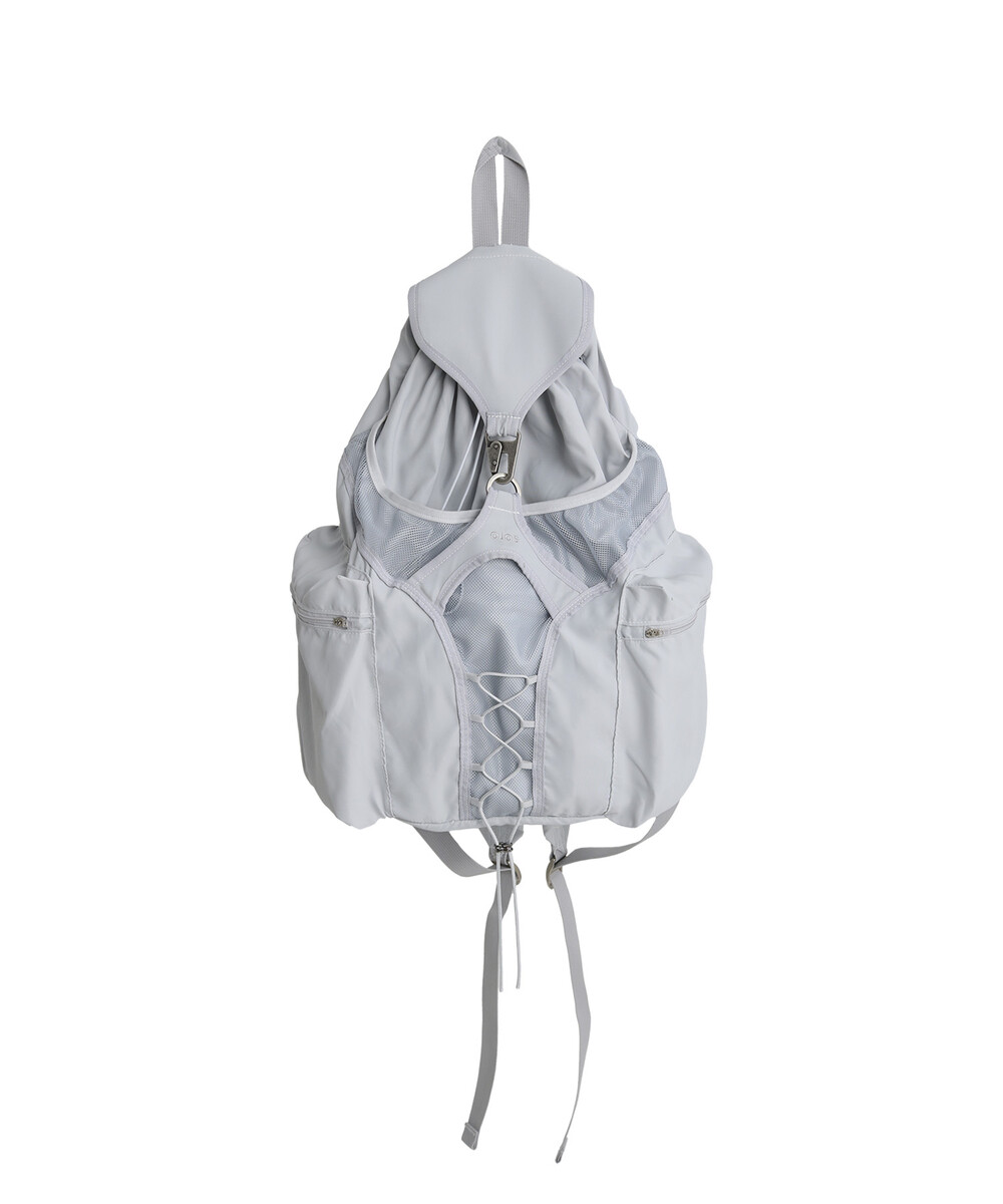 오호스 Reversible String Backpack / Grey - 위시버킷
