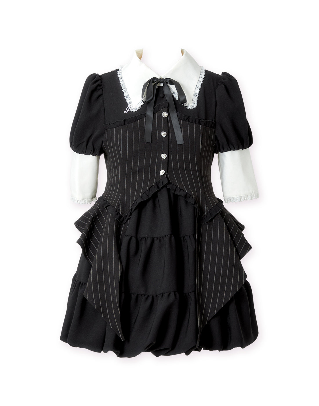 ワンピース avenchumu frill corset balloon onepiece One piece – AVENCHUMU （アバンチュウム）
