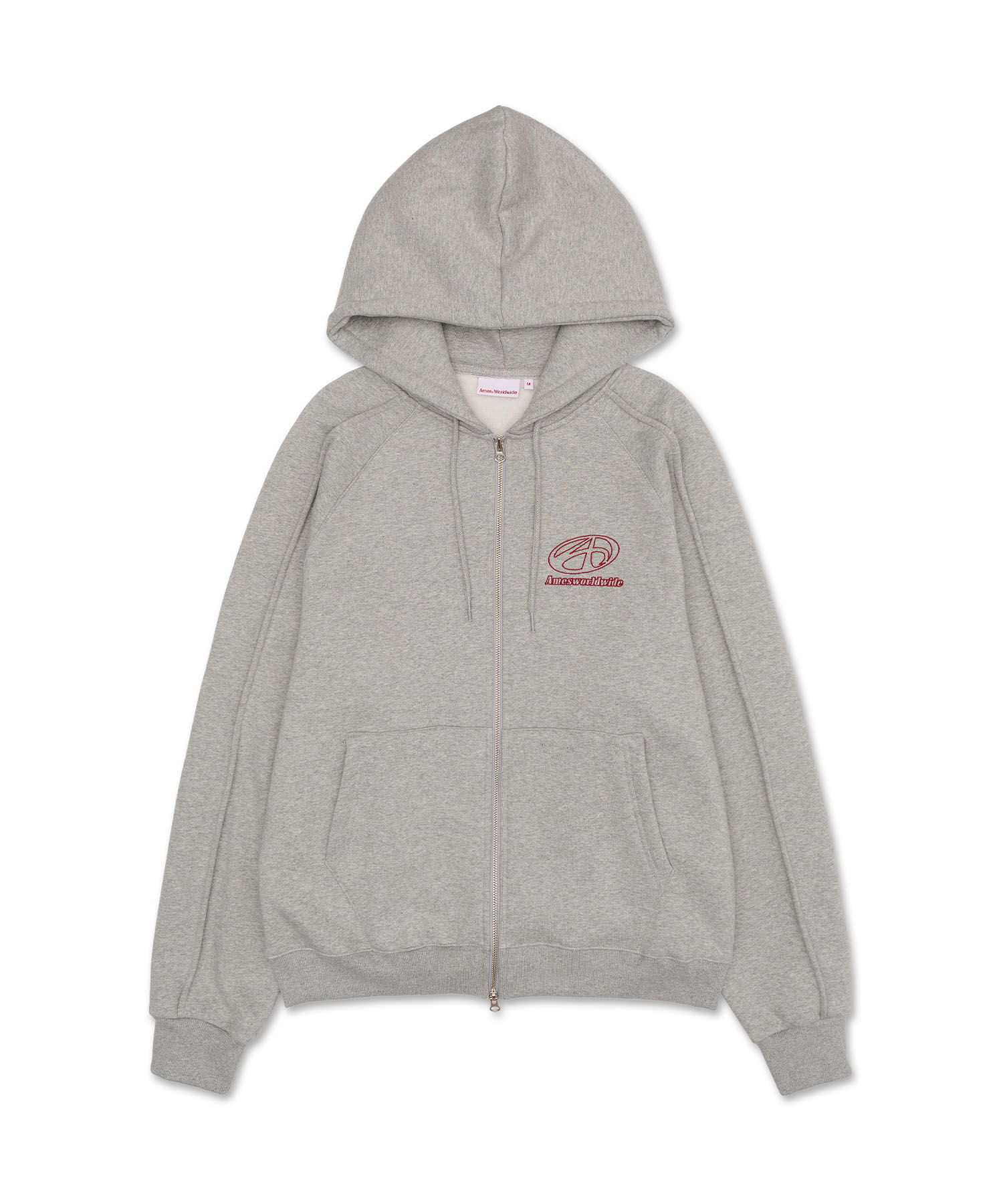아메스 월드와이드 SYMBOL LOGO HOODIE ZIP UP GREY - 위시버킷