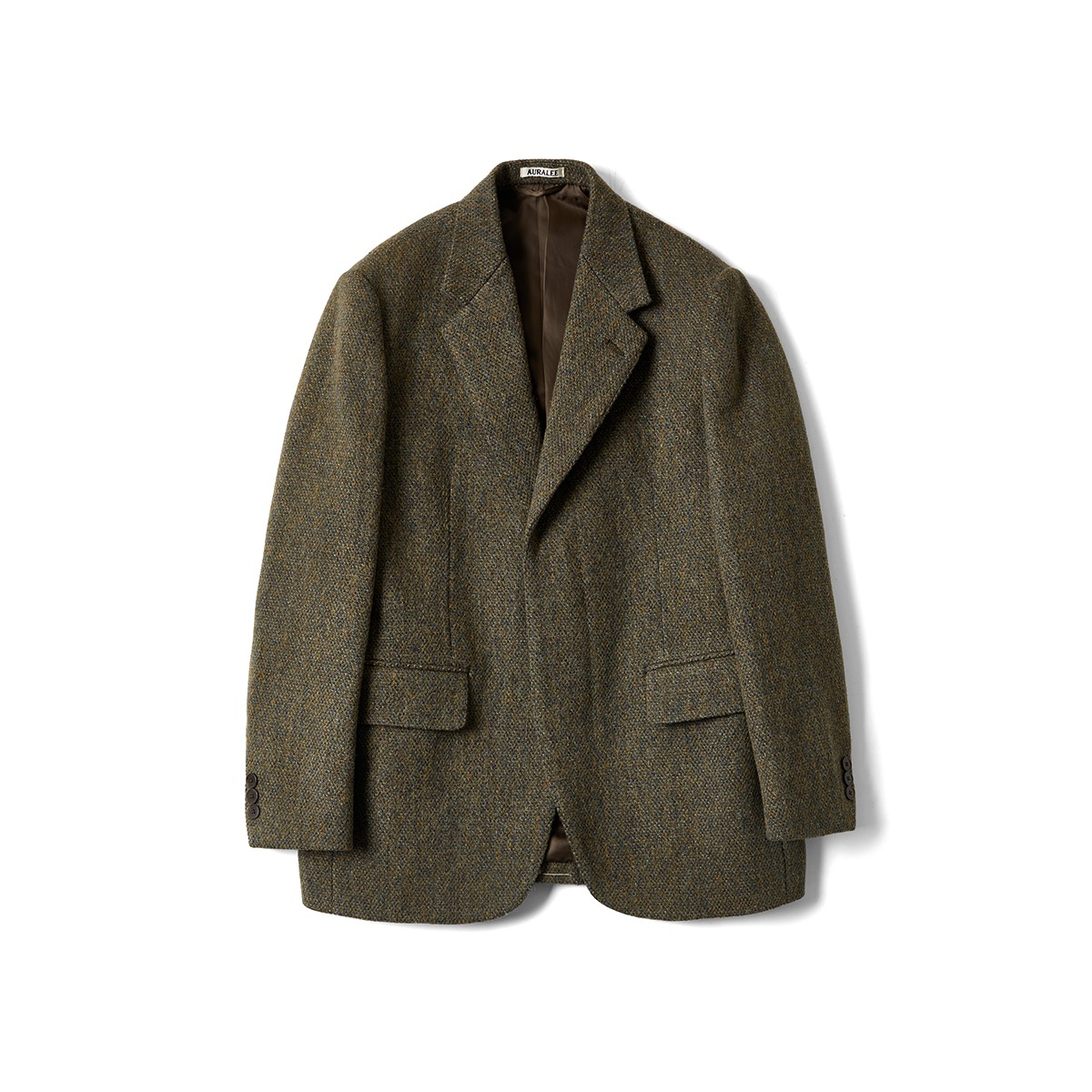 AURALEE : BRITISH WOOL TWEED OVER JACKET 오라리 BRITISH WOOL TWEED