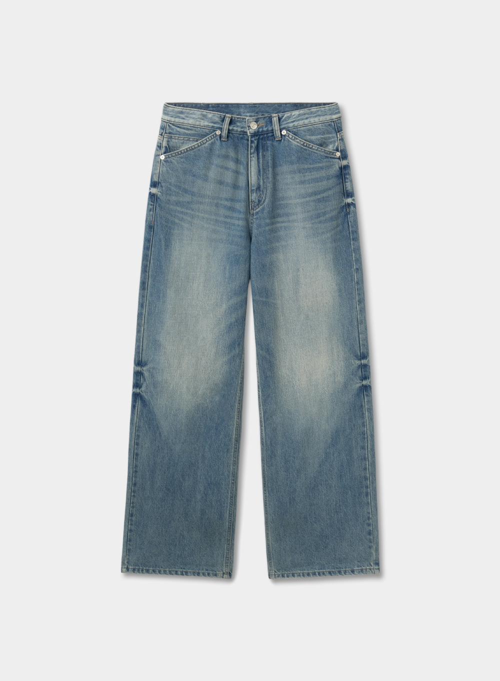 세터 Layne Midrise Straight Denim Pants - Light Washed Blue - 위시버킷
