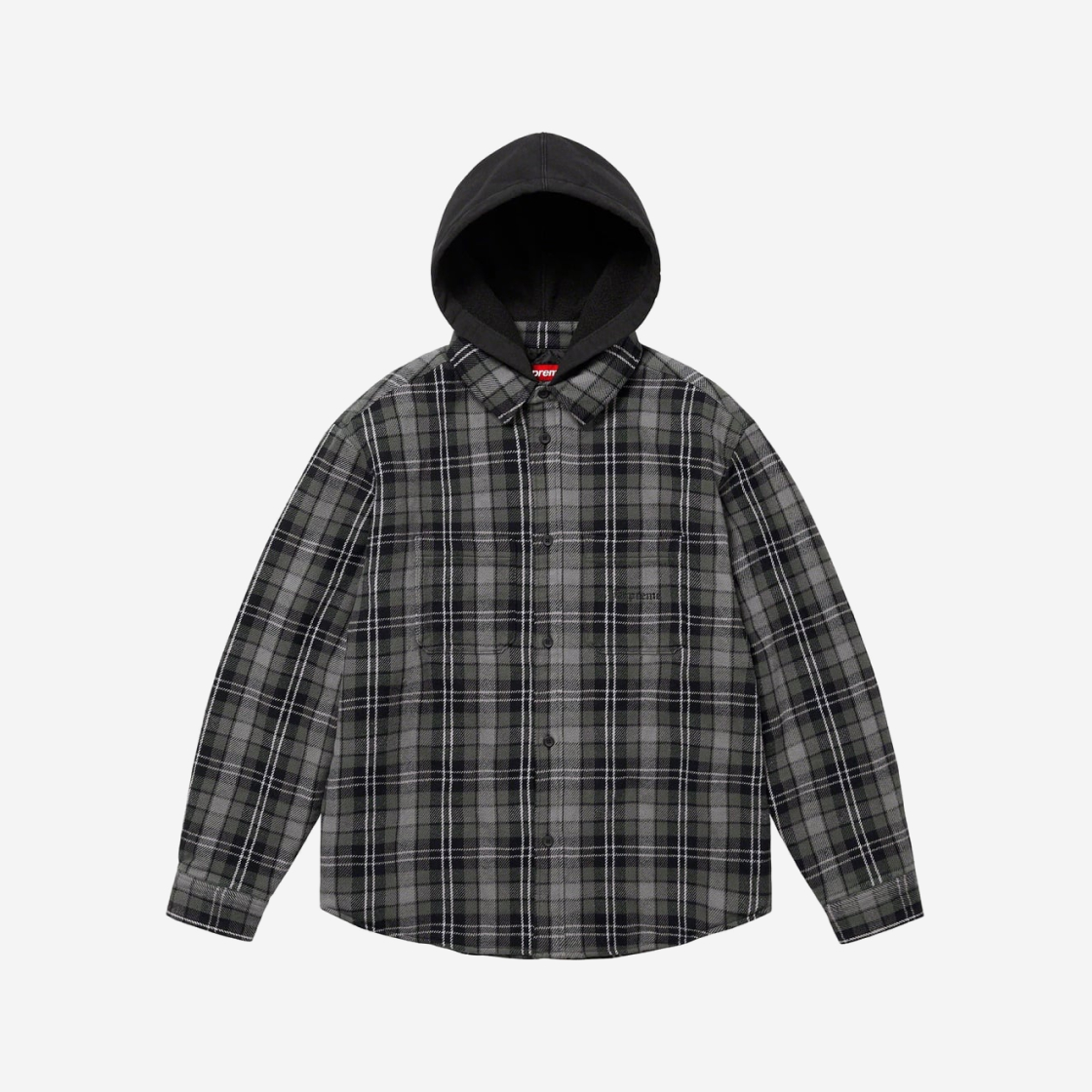 supreme Tartan Flannel Hooded Shirt トップス