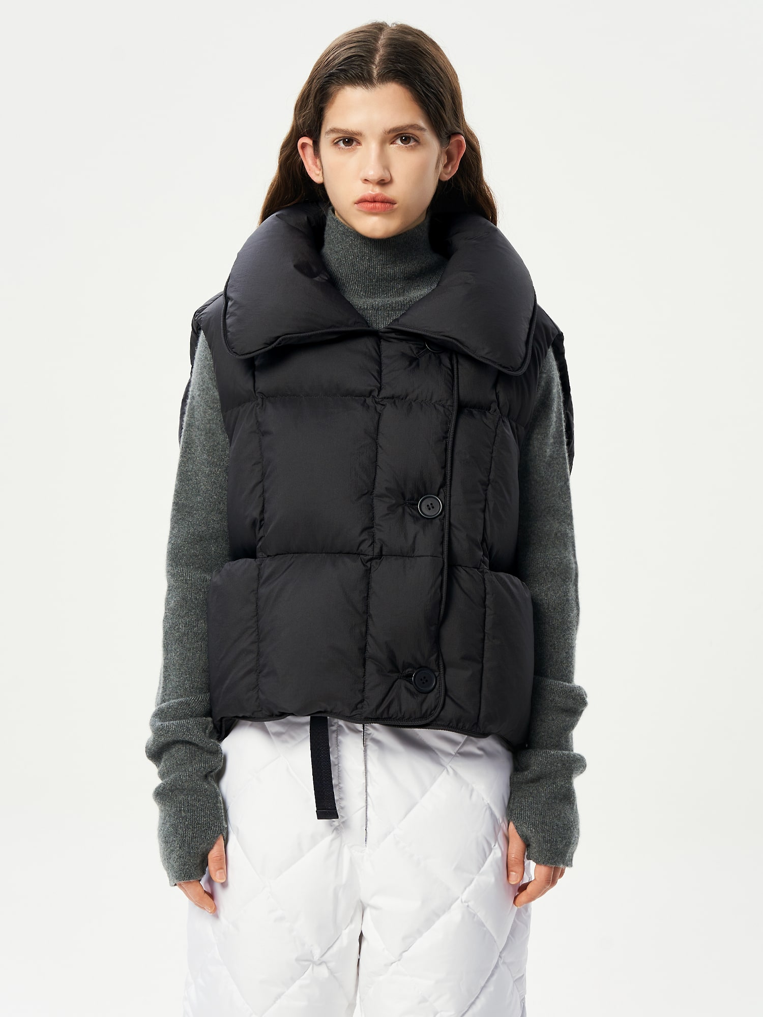옌키옌키 Cozy Vest Micro - Black - 위시버킷