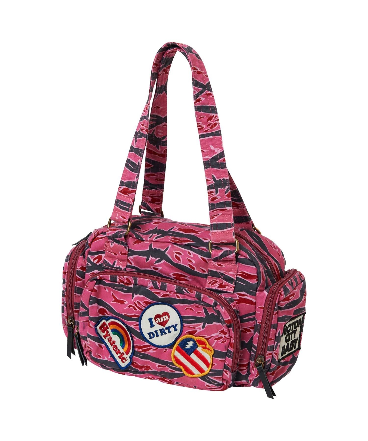 히스테릭 글래머 PATCH SCRATCH 미니 보스턴 가방 | HYSTERIC