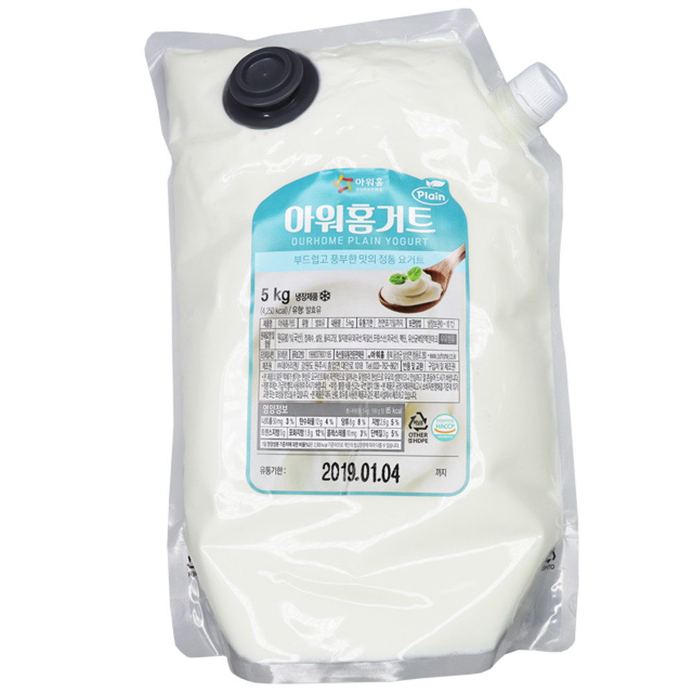 아워홈 아워홈 요거트 5kg 대용량 요구르트 플레인 - 위시버킷