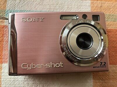 소니 소니 사이버 샷 DSC-W80 7.2메가픽셀 디지털 카메라 - 핑크