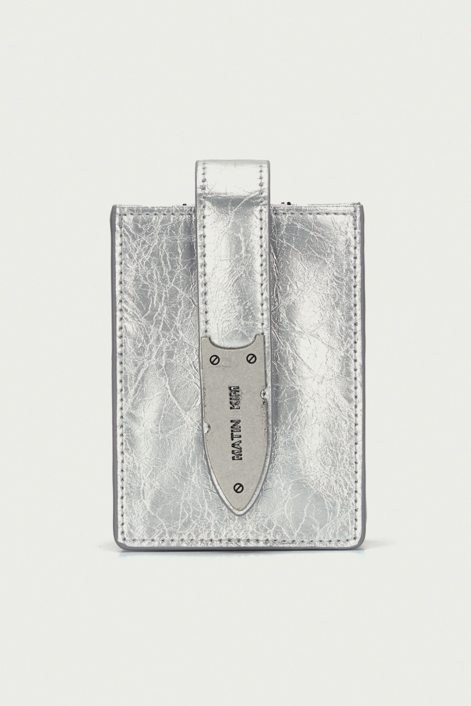 ◎Matin Kim◎★人気★ACCORDION WALLET IN SILVER Matin Kim Accordion Wallet Silver | Stylish & Functional