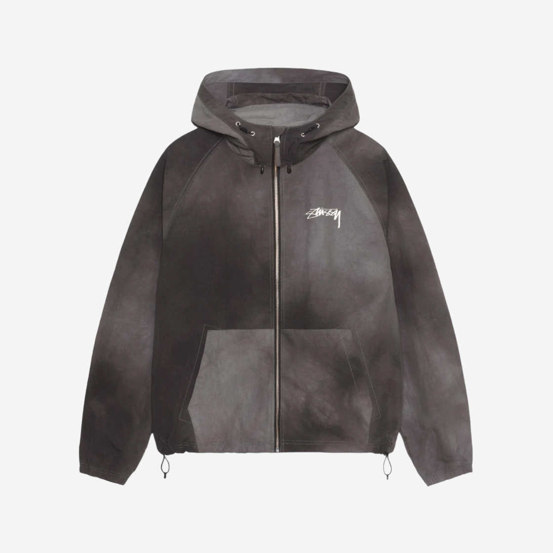 스투시 Stussy Wave Dye Beach Shell Jacket Black - 위시버킷