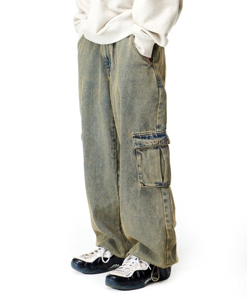 스컬프터 Acid Cargo Jogger Pants Vintage Green - 위시버킷