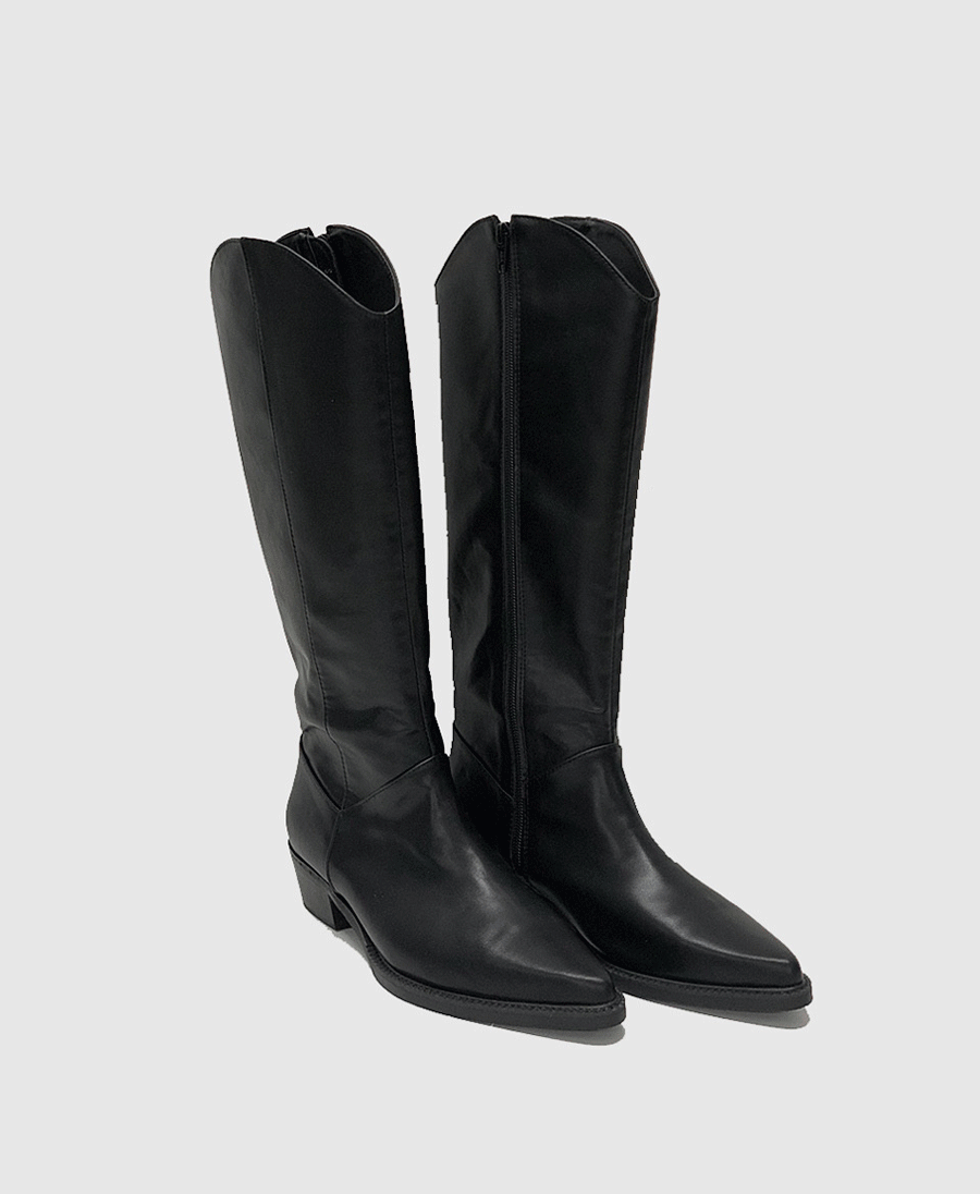 데이현 웨스턴 롱 부츠 black ! (2 color) 위시버킷