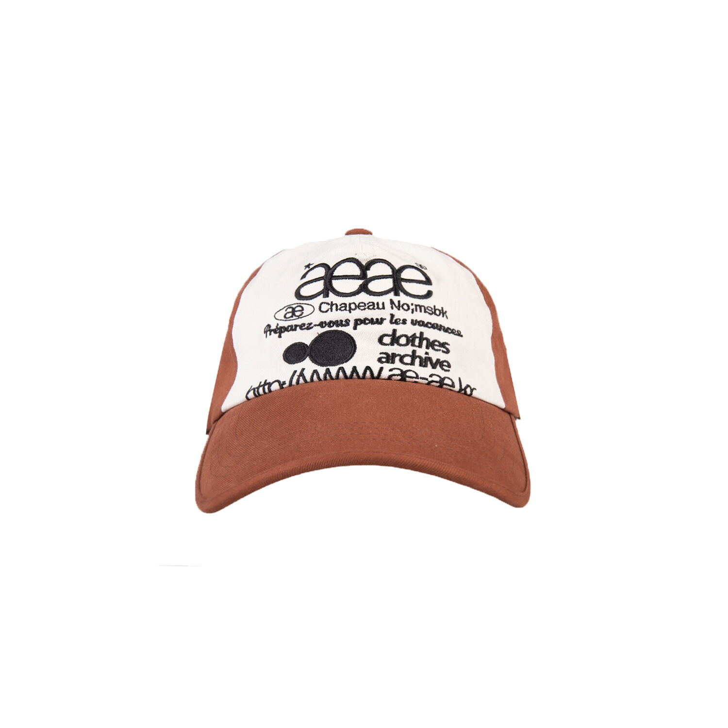 에이이에이이  Logo 5pannel Cap [Brown/Black] 위시버킷
