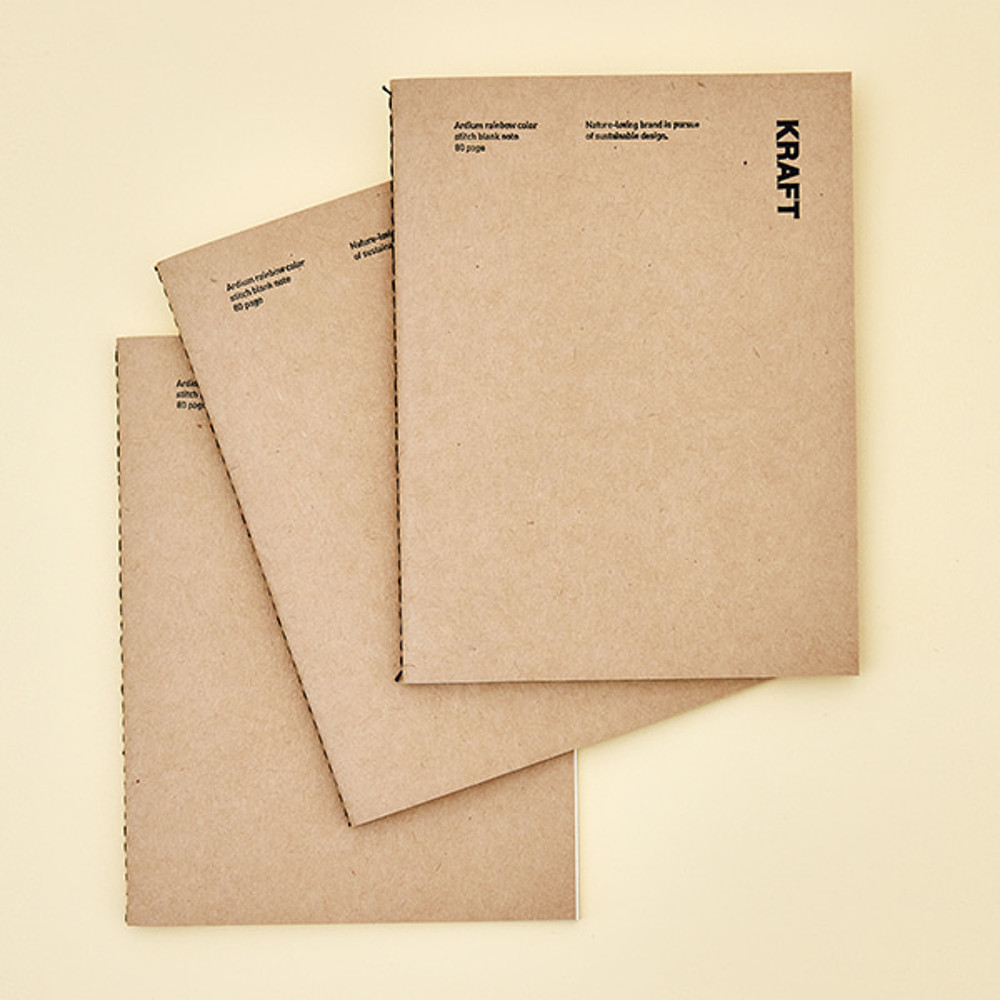아르디움 I AM PAPER 크라프트 스티치 노트 - 위시버킷