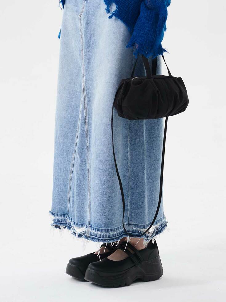 오타이 Rustling tote bag mini [Black] - 위시버킷