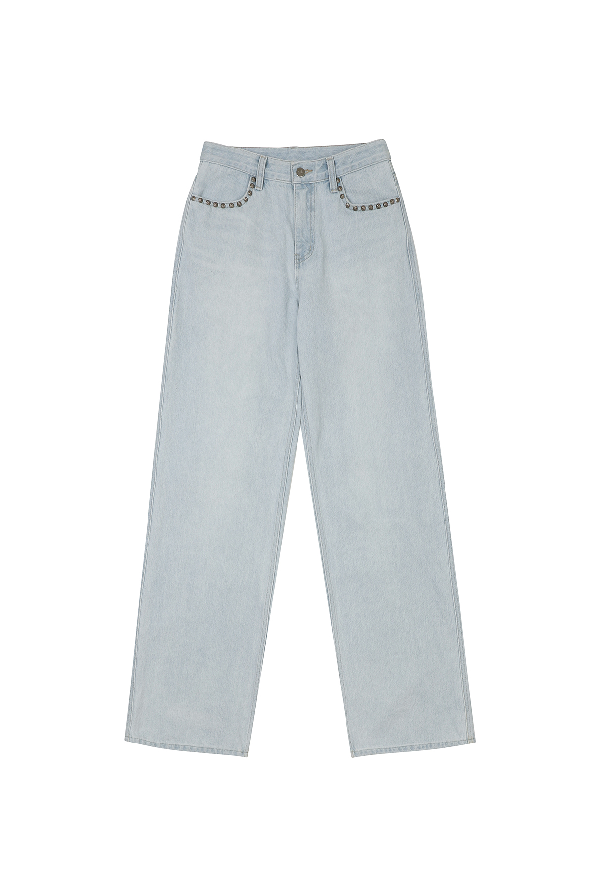엘이이와이 RIVET LOGO DENIM PANTS BLUE 위시버킷