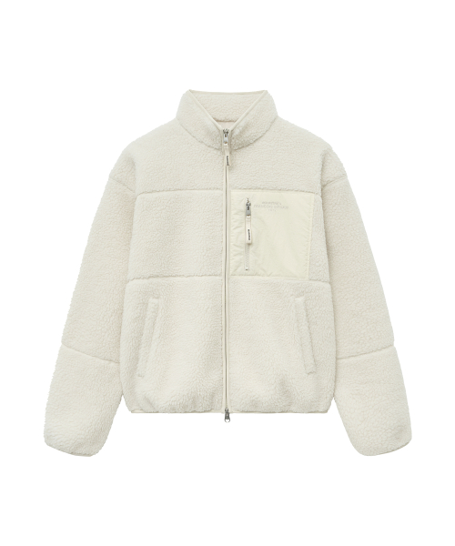 [ 男女可穿！unisex！] Padded fleece jacket/ ivory