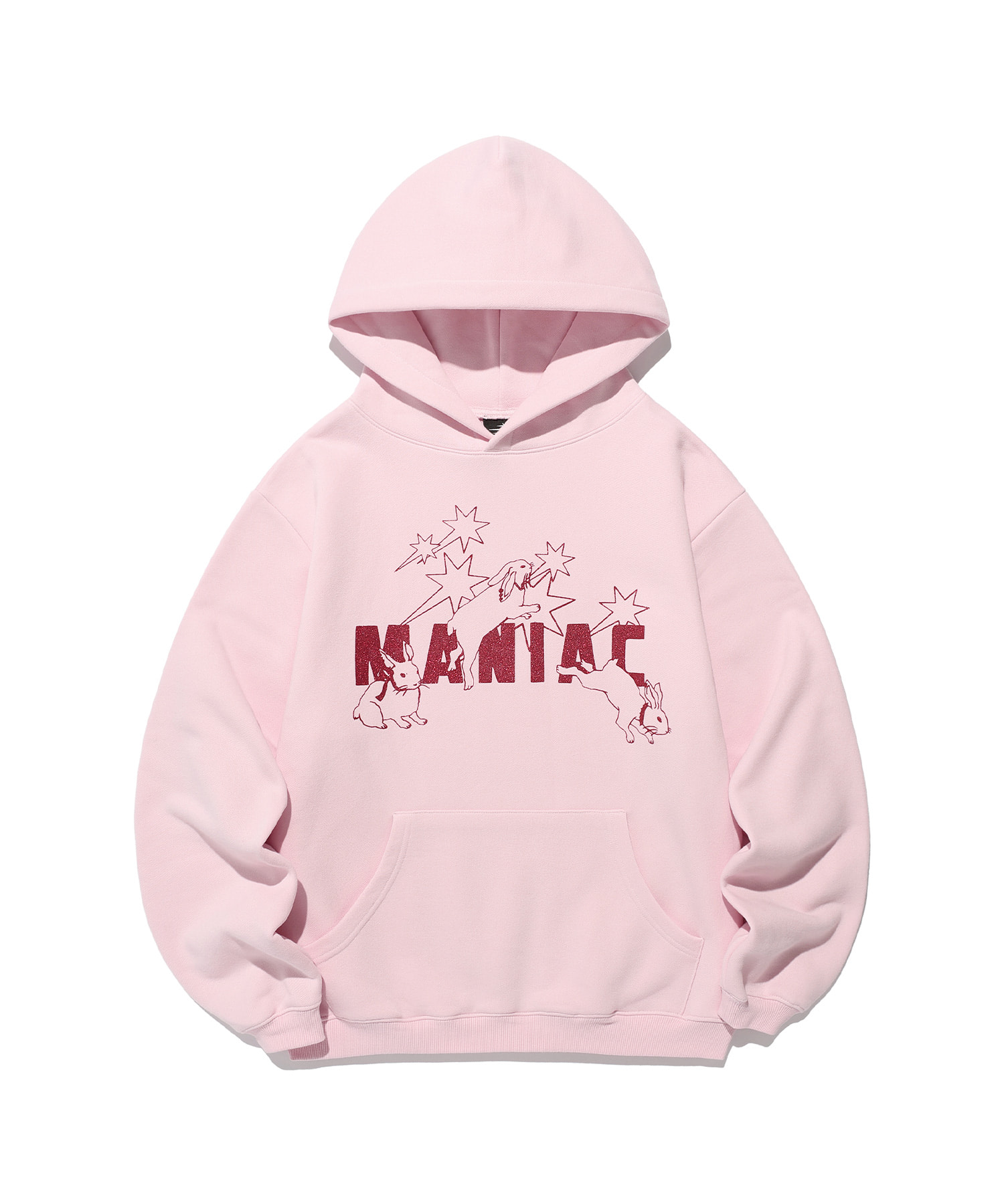 나이스고스트클럽 MANIAC RABBITS HOODIE[PINK] - 위시버킷