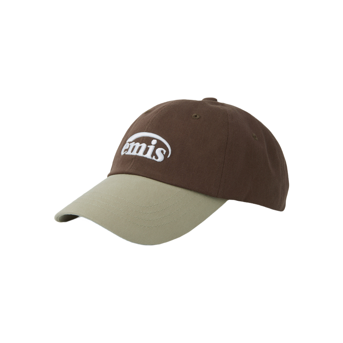EMIS/BTS - V 着用/NEW LOGO MIX BALL CAP/ユニセックス BTS V 着用] EMIS/NEW LOGO MIX BALL CAP-BEIGE/GREEN (EMIS