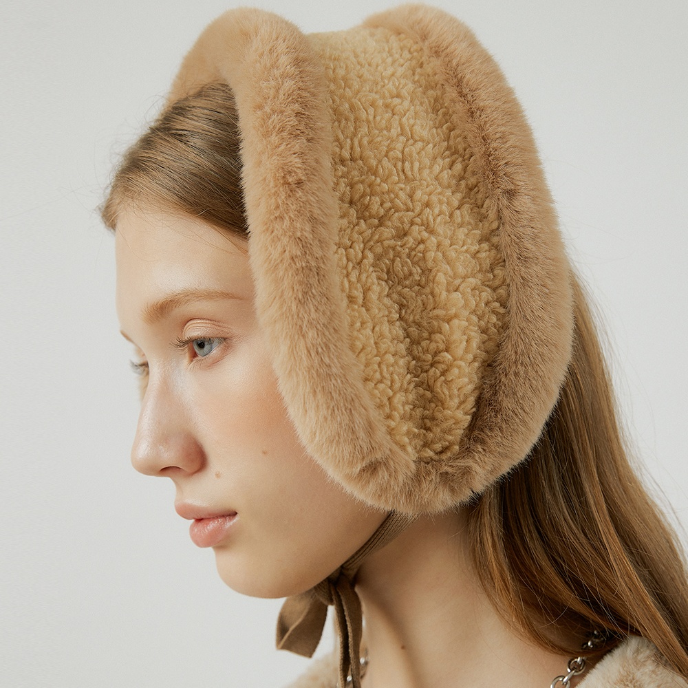 몰리올리 PEANUT fur earmuffs [beige] 위시버킷