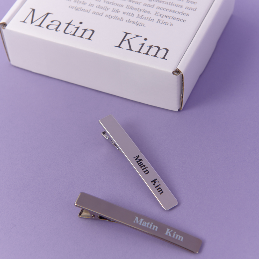 마뗑킴 [단독/선물포장] MATIN LETTERING HAIR STYLING CLIPS SET (+메시지카드증정) - 위시버킷