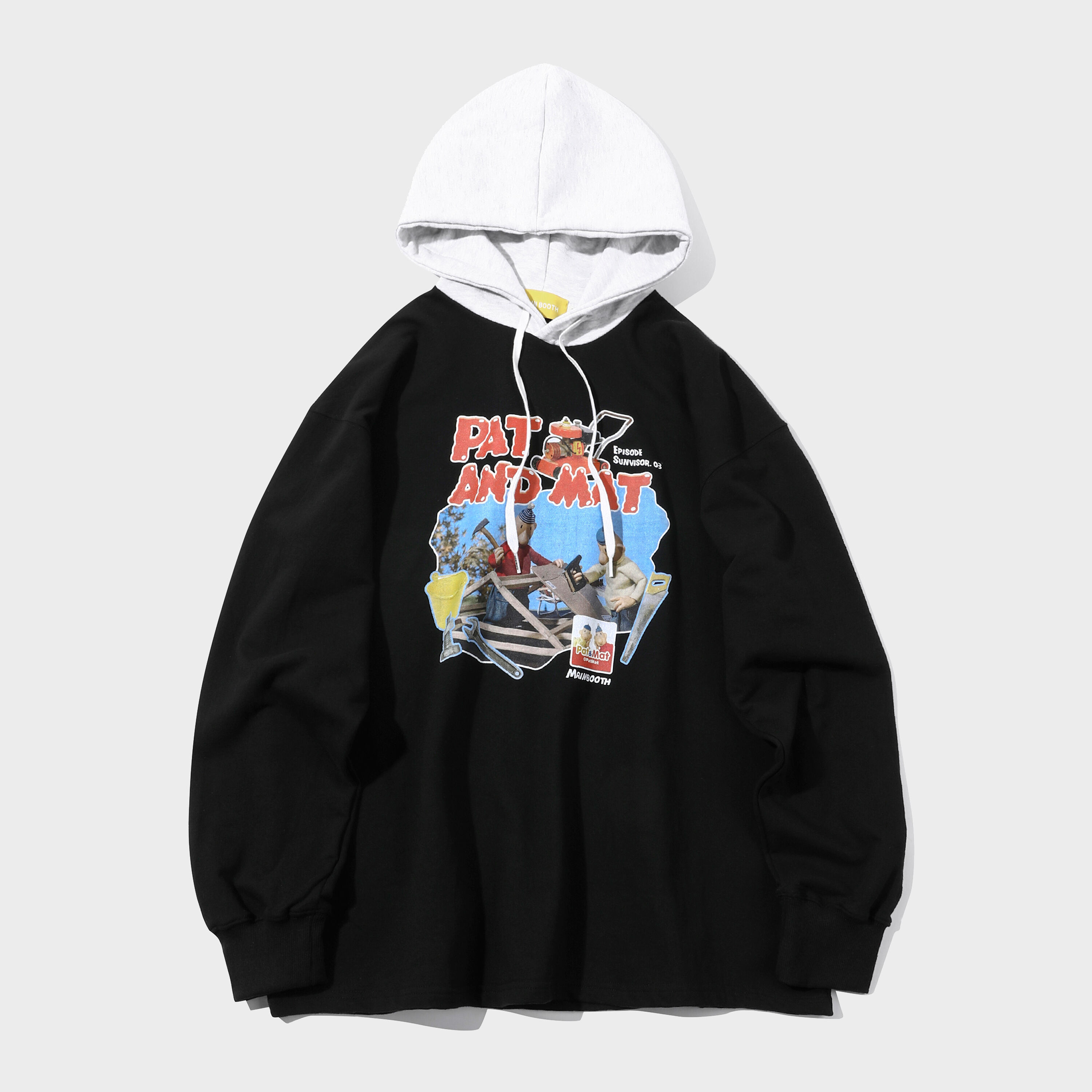★MAINBOOTH★[Pat&Mat] Tool Box Hood T-Shirt(BLACK)★正規品 617Dz08C9LL._SY350_QL65_.jpg