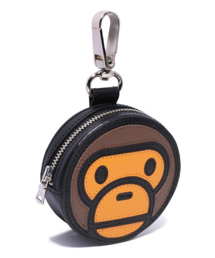 베이프 베이프 동전지갑 키링 키홀더 BABY MILO KEYCHAIN LEATHER COIN CASE L - 위시버킷