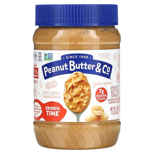 피넛 버터 Peanut Butter & Co., Crunch Time, 땅콩 버터 스프레드, 454g(16oz) - 위시버킷