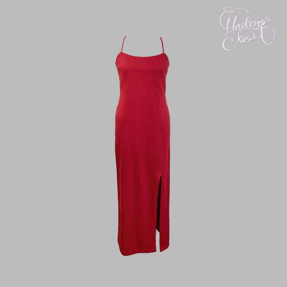 엘린 Spaghetti Strap Dress RED / XS 위시버킷