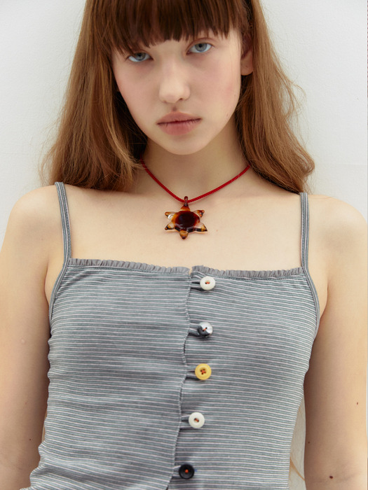 익스파이어드걸 Amelia Buttons Top STRIPE - 위시버킷