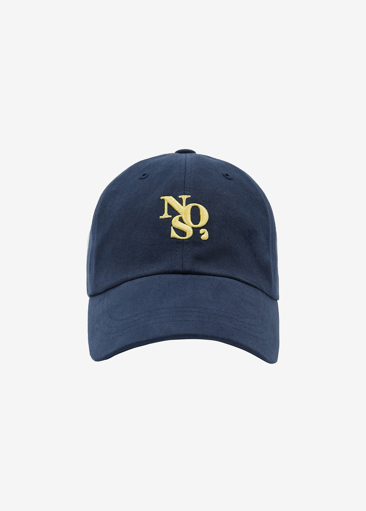 NOS7 Signature symbol Side point ballcap - Navy - 위시버킷