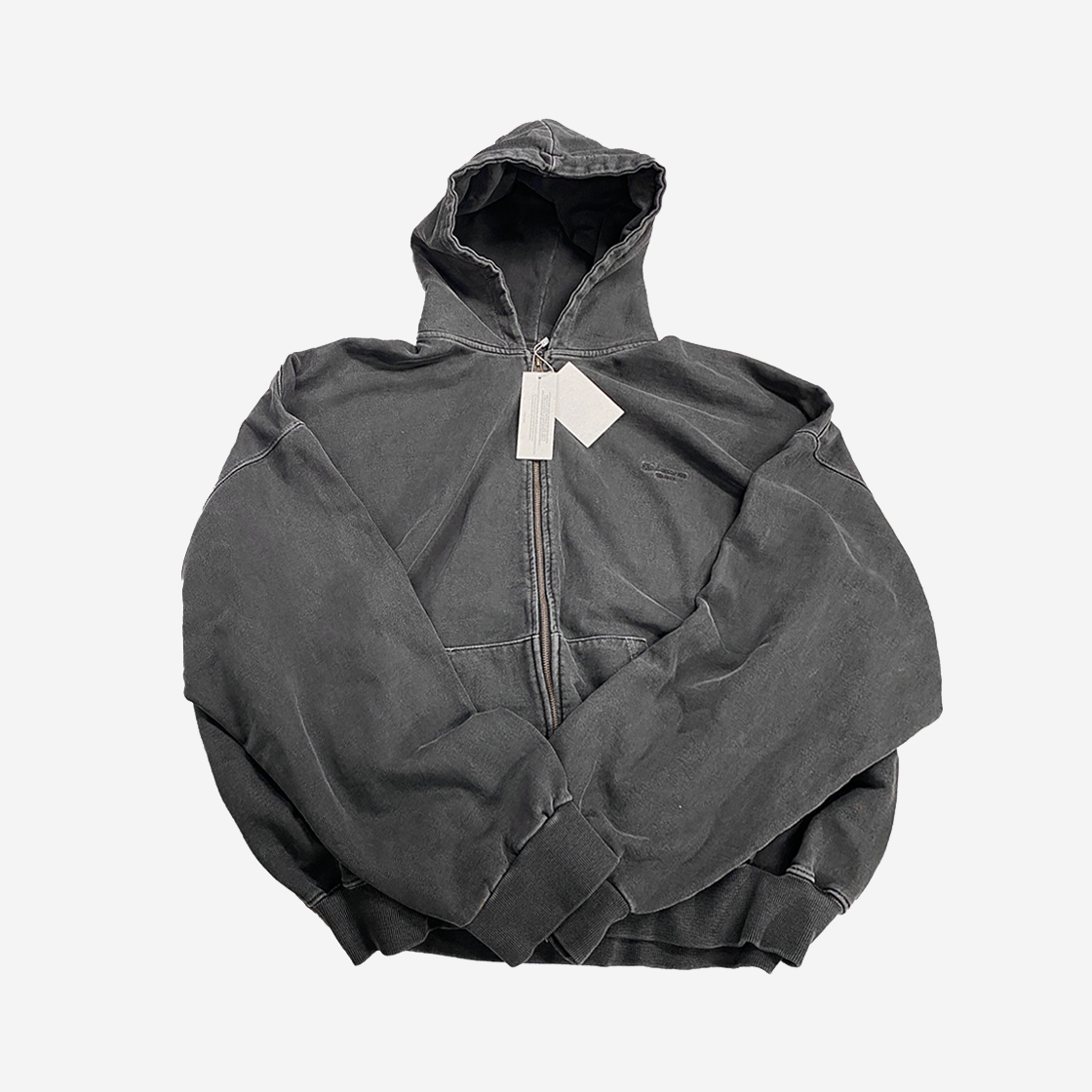 【Undermycar】Anti Fxxking Logo Play High Neck Cotton Zip-up 언더마이카 Undermycar Mu.11 Anti Fxxking Logo Play Oversized