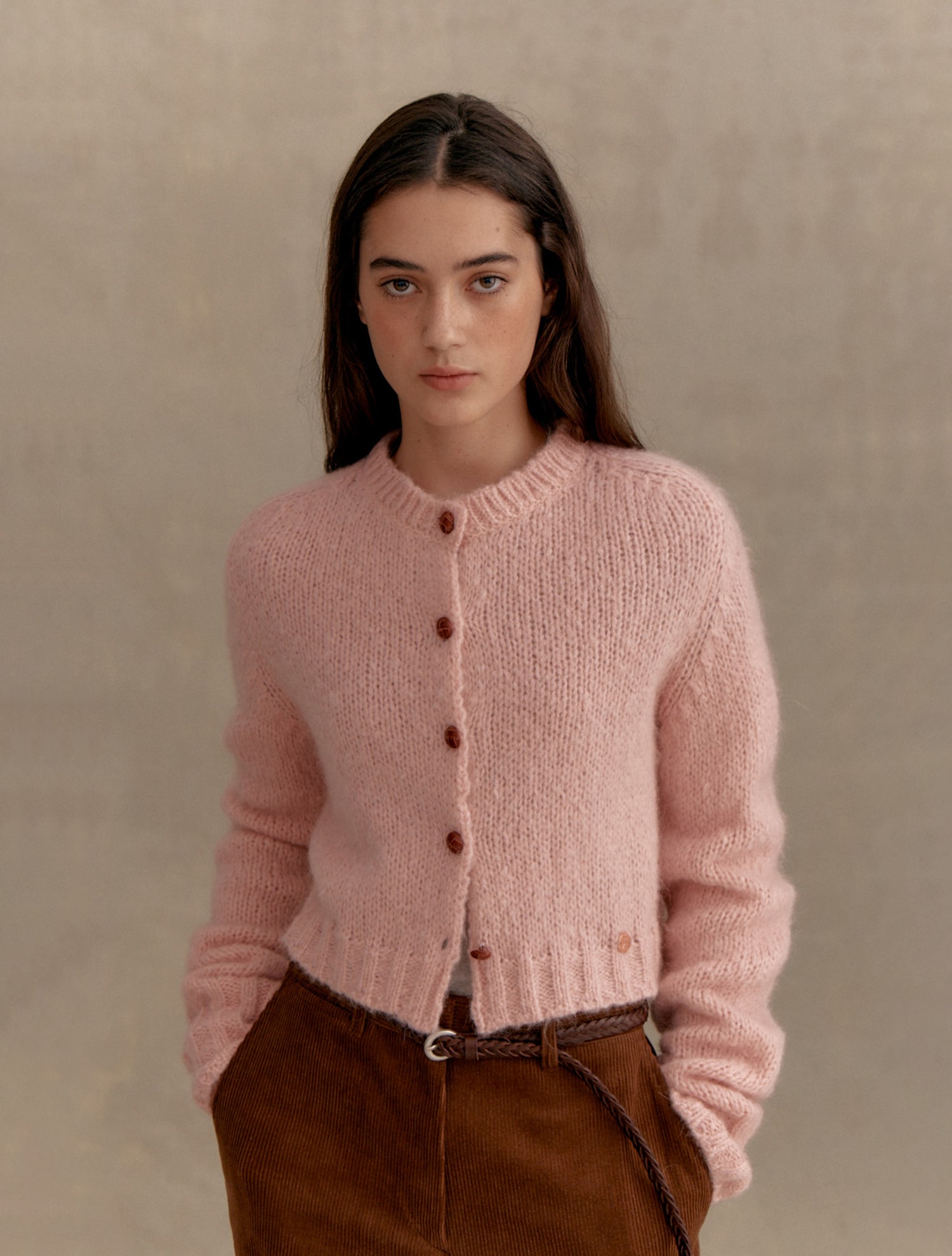 AGNES light pink cardigan