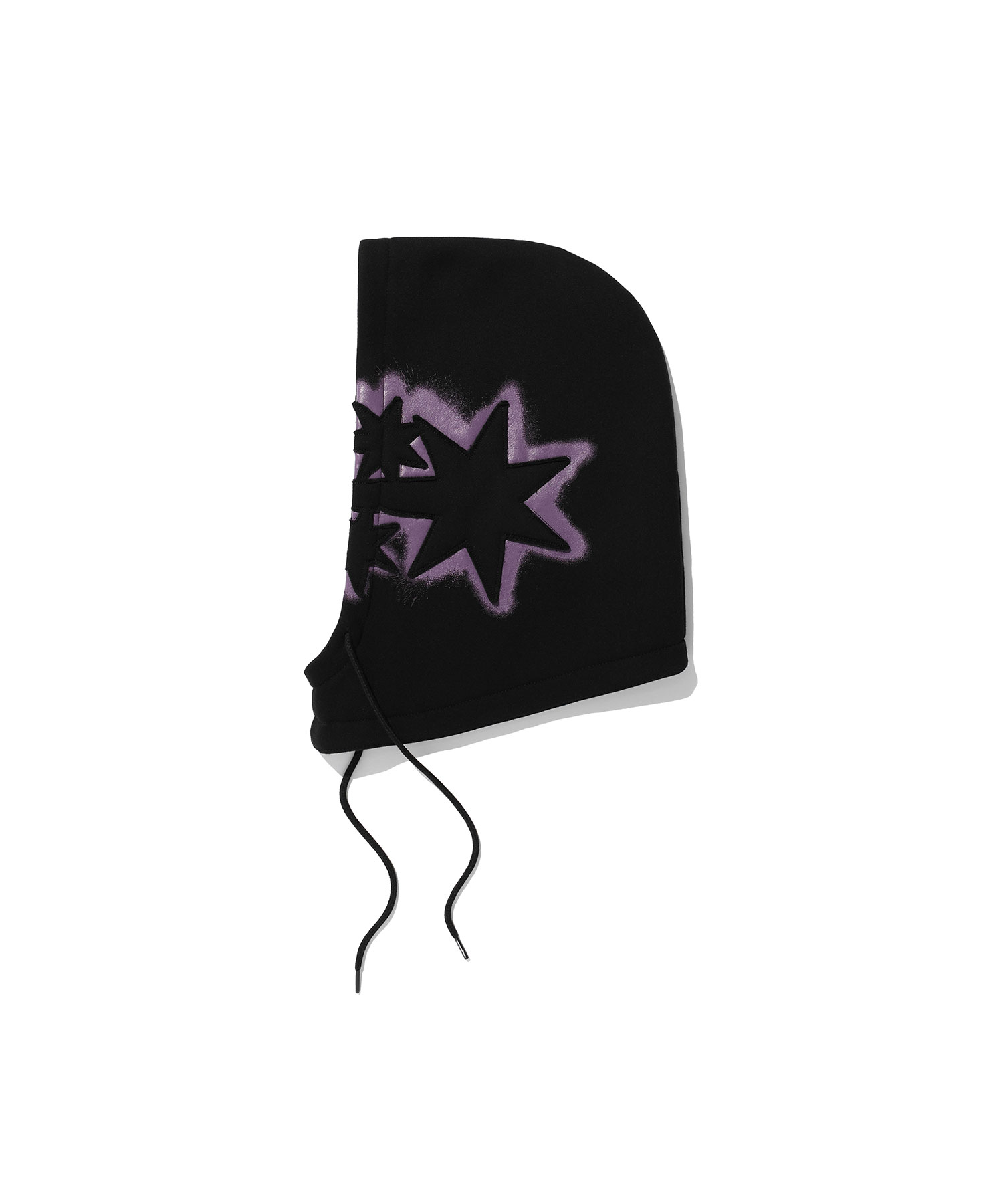 나이스고스트클럽 SPRAY PAINT 3STAR HOODIE[BLACK] 위시버킷