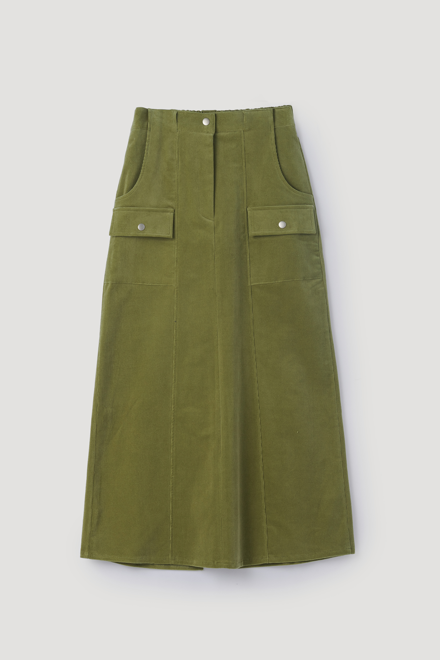 페스토 CORDUROY LONG SKIRT OLIVE 위시버킷