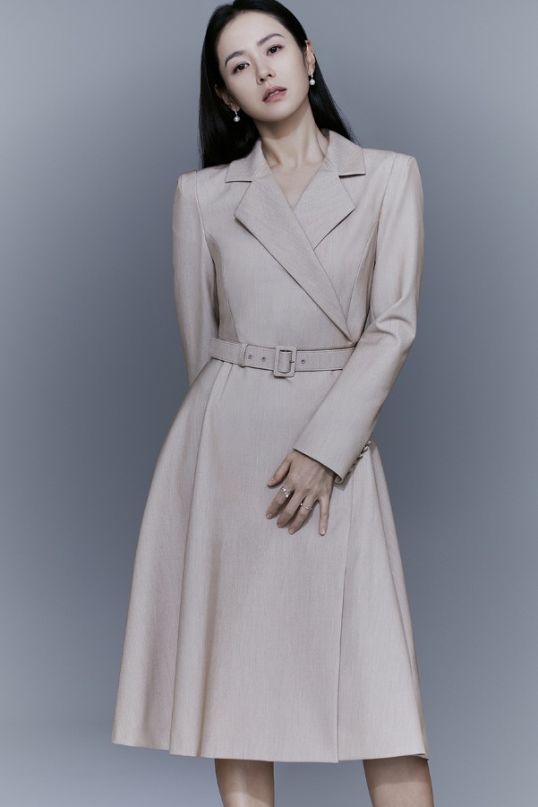 ワンピース BAU by Bride And You MONICA Classic notched collar tuxedo tw big collar trench one-piece – BUNNY APARTMENT