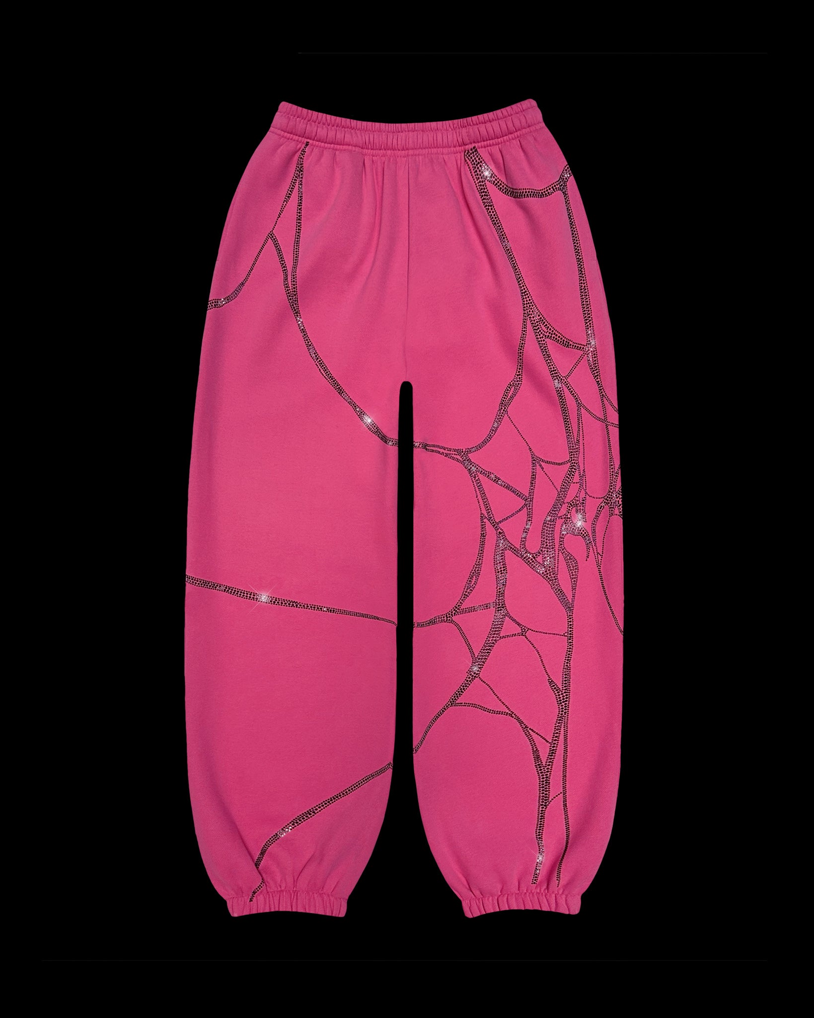 네임드 콜렉티브 POISON RHINESTONE SWEATPANTS PINK - L - 위시버킷