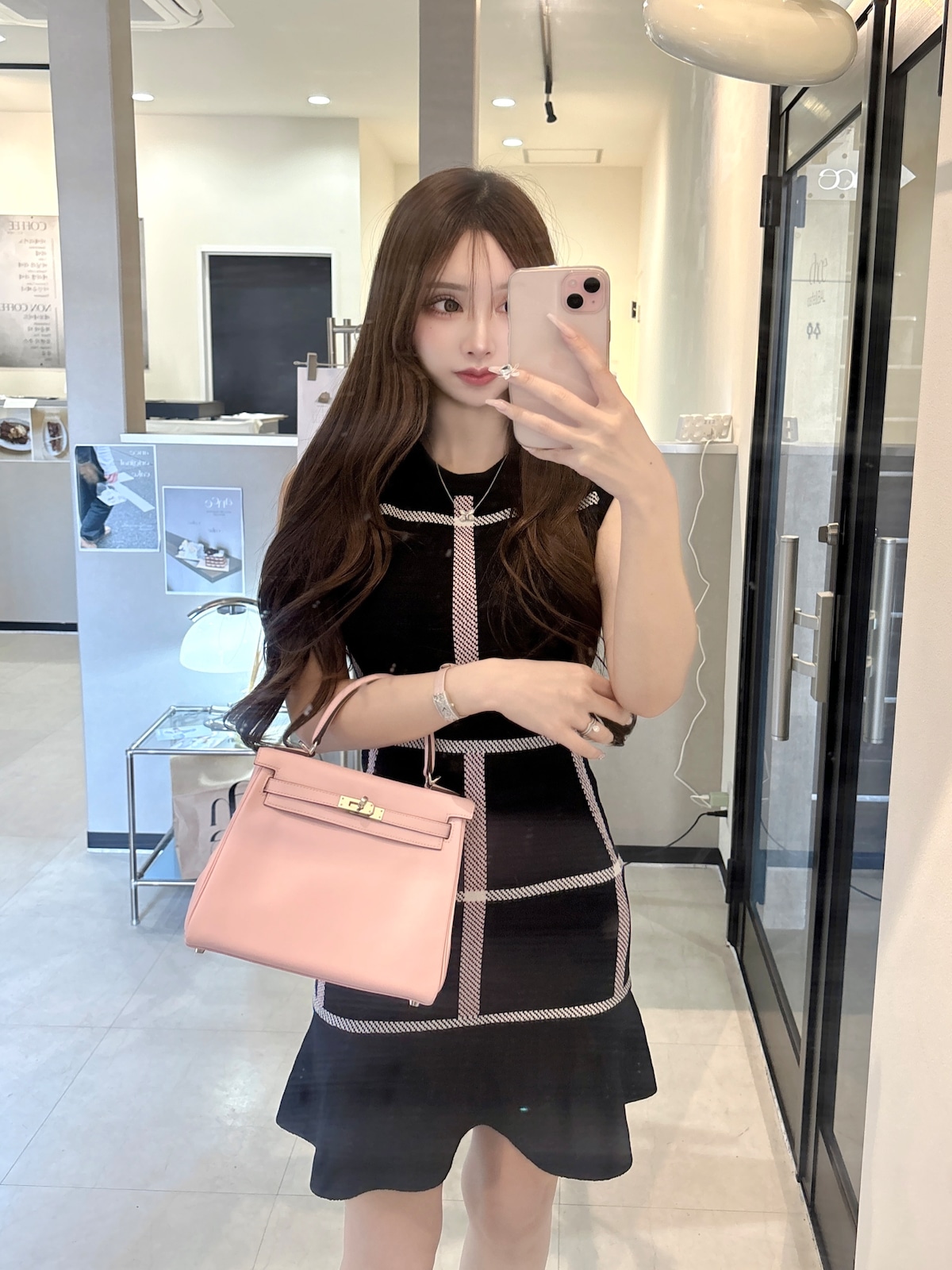 Lumignon Ribbon bust fluffy tops【ピンク】｜lumignon Ribbon bust