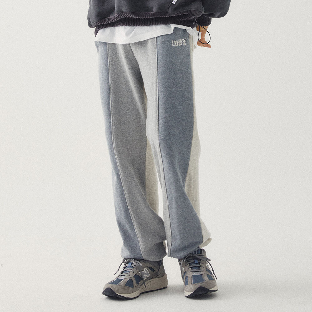 [타이니코튼] 스트라이프 셰르파 스웻팬츠 그레이/핑크 AW25-373-S28