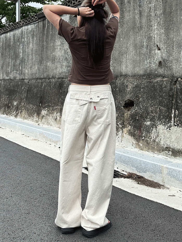 원뮤트 COTTON POINT PANTS 위시버킷