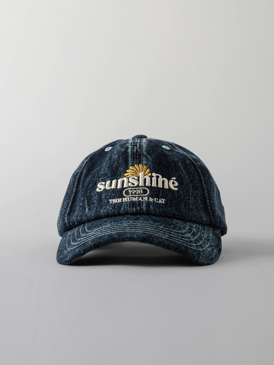 휴먼앤캣 SUNSHINE WASHED DENIM BALL CAP / INDIGO BLUE - 위시버킷