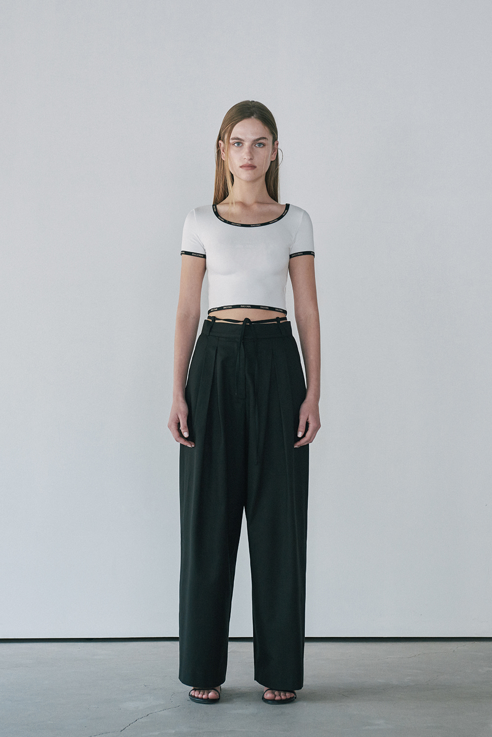 다이애그널 STRING BELT TROUSERS - 위시버킷