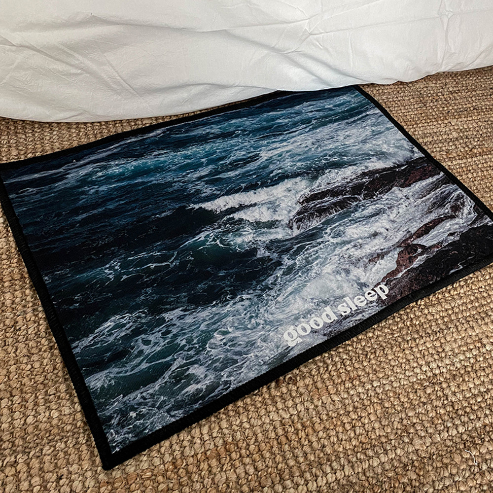 쏠띵즈 Cool Wave Sea Rug 시원한 파도 바다 러그 - 위시버킷