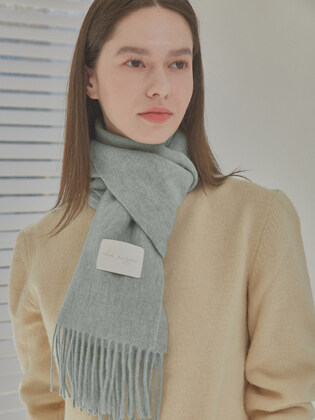 -〔MEN'S〕〔WOMEN'S〕-　　JENNIFER KENT ジェニファーケント　　+ DEREK WELSH STUDIO LAMBS WOOL MUFFLER 2597