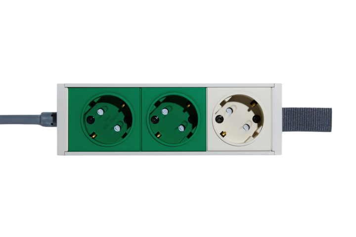 엘엘에스 EXTENSION 3-SOCKET / CAMPER GREEN 1.5m - 위시버킷