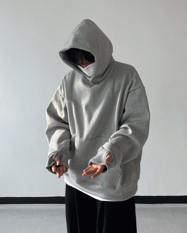 딥인그레이 Duo neck&hand warmer hoody (3color) 위시버킷