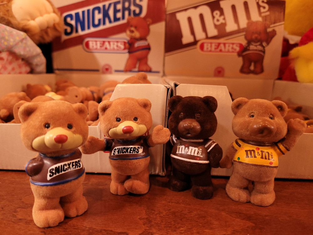 바비 스니커즈 베어 엠엔엠 베어 피규어 SNICKERS BEAR, M&M BEAR / 빈티지토이 / 차일드후드 - 위시버킷