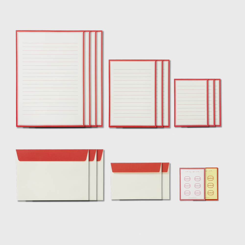 글월 Letter SetㅣClassic Red - 위시버킷