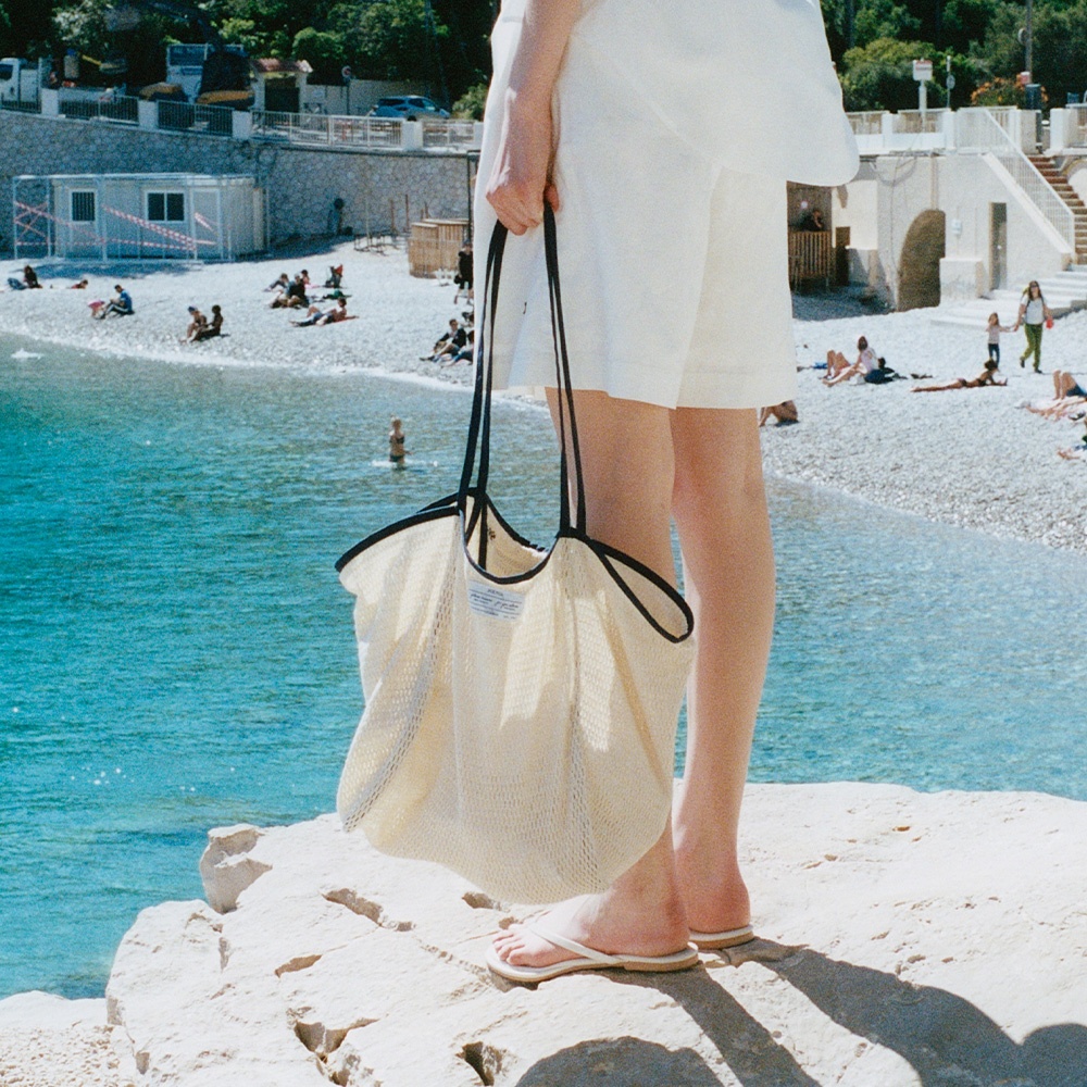 폴뉴아 MER MESH ECO BAG [IVORY - COTTON] - 위시버킷