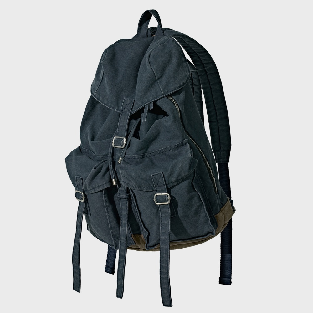 파르티멘토 VTG Washed Cotton Rucksack Navy - 위시버킷