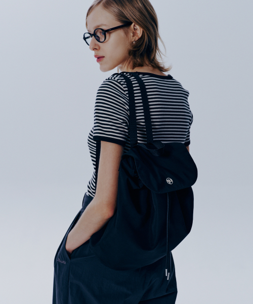 마리떼 CIRCLE LOGO BACKPACK black - 위시버킷