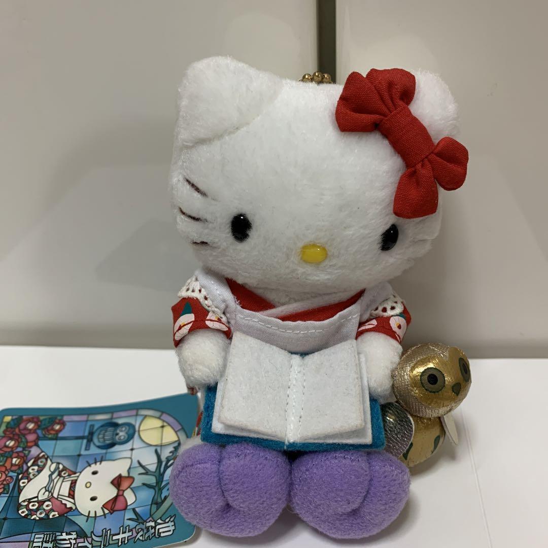 산리오 新品 ハローキティ ぬいぐるみボールチェーン 梟 ご当地 池袋 